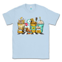 Dusty Blue school bus coffee cups Classic Tee - Zillion Design Studio