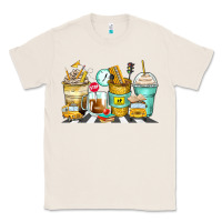 Natural school bus coffee cups Classic Tee - Zillion Design Studio