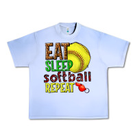 Grape Ice eat sleep softball repeat Urban Heavy Tee - texasbilliewilder