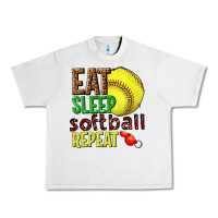 Lunar Rock eat sleep softball repeat Urban Heavy Tee - texasbilliewilder