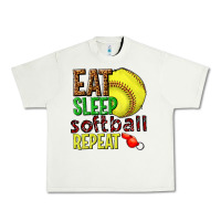 Pistachio eat sleep softball repeat Urban Heavy Tee - texasbilliewilder