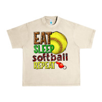 Sandshell eat sleep softball repeat Urban Heavy Tee - texasbilliewilder
