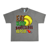 Tornado eat sleep softball repeat Urban Heavy Tee - texasbilliewilder