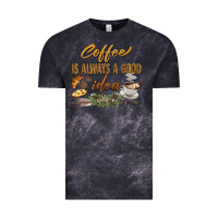 Cloud Black coffee is always a good idea Vintage Tee - BarkalooDesign