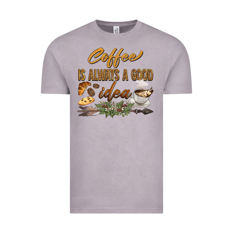 Coffee Is Always A Good Idea Vintage Tee by BarkalooDesign | Teevron