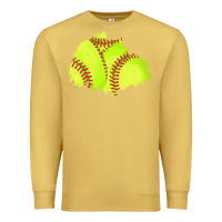 Antique Gold softball patch Premium Sweatshirt - AdoDesignShop