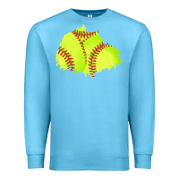 Ocean Blue softball patch Premium Sweatshirt - AdoDesignShop