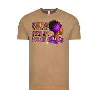 Vintage Coffee Faith it does not make things easy Vintage Tee - RanaPortraitStore