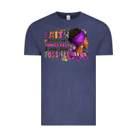 Vintage Denim Faith it does not make things easy Vintage Tee - RanaPortraitStore