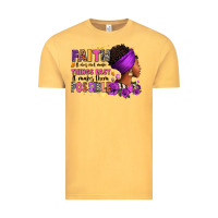 Vintage Mustard Faith it does not make things easy Vintage Tee - RanaPortraitStore