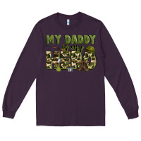 Plum my daddy is my hero army Long Sleeve Tee - Zillion Design Studio