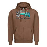 Chestnut peace love nursing Zipper Hoodie - CowhideDigitalArt
