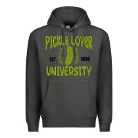 Charcoal Heather pickle lover university Premium Hoodie - MaliasSmallBusiness