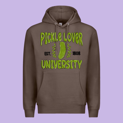 Pickle Lover University Premium Hoodie Designed By Maliassmallbusiness