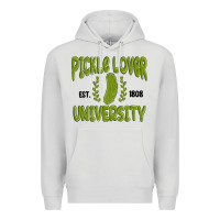 Dove Grey pickle lover university Premium Hoodie - MaliasSmallBusiness