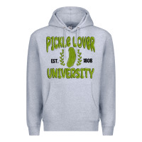 Heather Grey pickle lover university Premium Hoodie - MaliasSmallBusiness