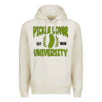 Oatmeal Heather pickle lover university Premium Hoodie - MaliasSmallBusiness