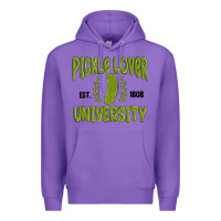 Purple pickle lover university Premium Hoodie - MaliasSmallBusiness
