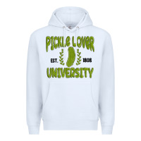 White pickle lover university Premium Hoodie - MaliasSmallBusiness