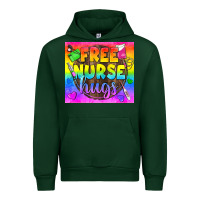 Forest Green Free Nurse Hugs LGBTQ+ Tumbler Urban Hoodie - BundleAndBundleShop