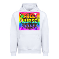 White Free Nurse Hugs LGBTQ+ Tumbler Urban Hoodie - BundleAndBundleShop