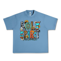 Pebble Blue holy spirit activate Urban Heavy Tee - Zillion Design Studio