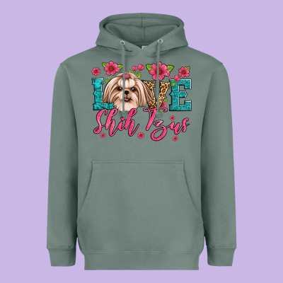 Love Shih Tzus Heavyweight Hoodie Designed By Artiststas