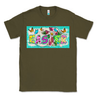 Army Green easter cross license plate template Classic Tee - BarkalooDesign