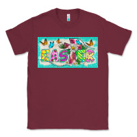 Burgundy easter cross license plate template Classic Tee - BarkalooDesign