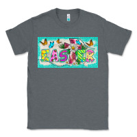 Charcoal Heather easter cross license plate template Classic Tee - BarkalooDesign