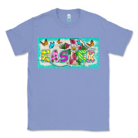 Colony Blue easter cross license plate template Classic Tee - BarkalooDesign