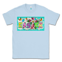 Dusty Blue easter cross license plate template Classic Tee - BarkalooDesign