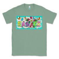 Sage easter cross license plate template Classic Tee - BarkalooDesign