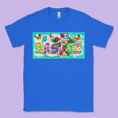 Easter Cross License Plate Template Classic Tee Designed By Barkaloodesign