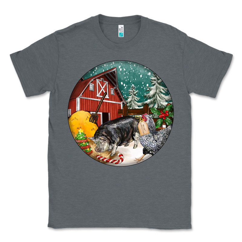 Christmas On The Farm Classic Tee by FaDigitalArtStudio | Teevron