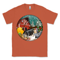 Copper Christmas On The Farm Classic Tee - FaDigitalArtStudio