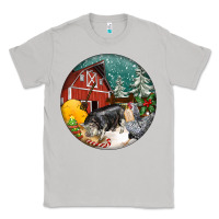 Moon Dust Christmas On The Farm Classic Tee - FaDigitalArtStudio