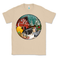 Mushroom Christmas On The Farm Classic Tee - FaDigitalArtStudio