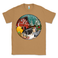 Toasted Coconut Christmas On The Farm Classic Tee - FaDigitalArtStudio