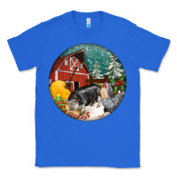 True Royal Christmas On The Farm Classic Tee - FaDigitalArtStudio