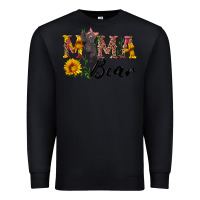 Black pink mama bear with cute bear Premium Sweatshirt - Artiststas