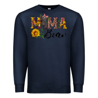 Navy pink mama bear with cute bear Premium Sweatshirt - Artiststas