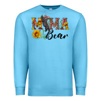 Ocean Blue pink mama bear with cute bear Premium Sweatshirt - Artiststas