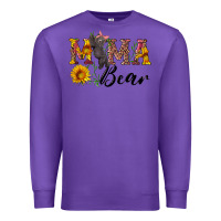 Purple pink mama bear with cute bear Premium Sweatshirt - Artiststas
