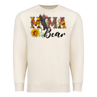Sandshell pink mama bear with cute bear Premium Sweatshirt - Artiststas