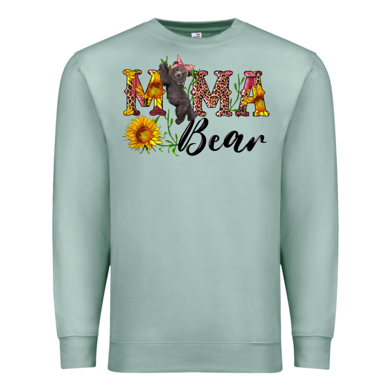 Pink Mama Bear With Cute Bear Premium Sweatshirt by Artiststas | Teevron