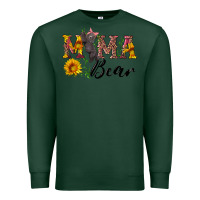 Sports Green pink mama bear with cute bear Premium Sweatshirt - Artiststas