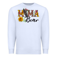 White pink mama bear with cute bear Premium Sweatshirt - Artiststas