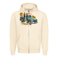 Sandshell western farm truck coop animals farm animals Zipper Hoodie - FaDigitalArtStudio