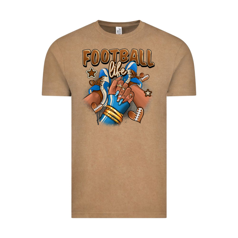 Football Life Afro Girl Sneakers Vintage Tee by RanaPortraitStore | Teevron